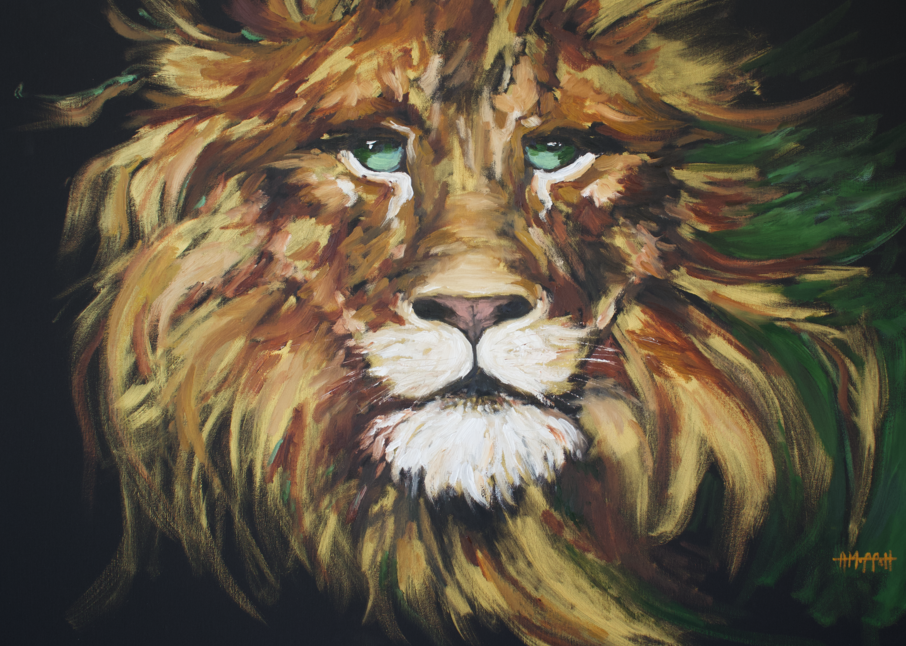 Lion of Judah - Giclee Art print - by contemporary impressionist April Moffatt