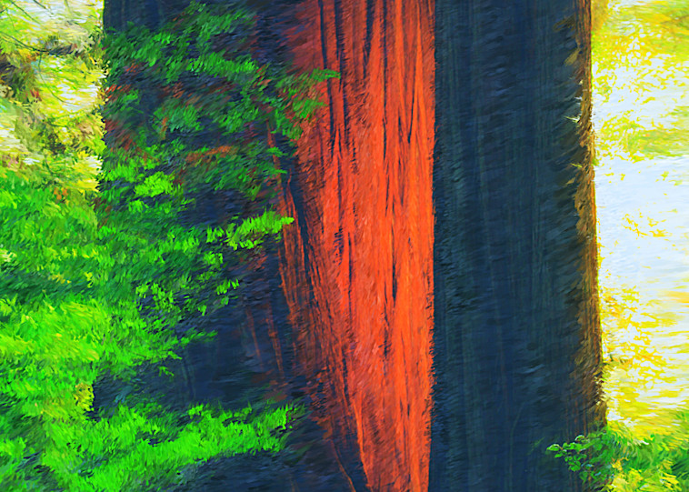 Big Red Tree Impress Art | Colorfusion Art