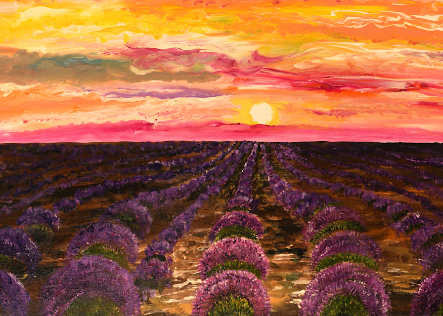 Lavenders Field Art | Art Works Carolyn
