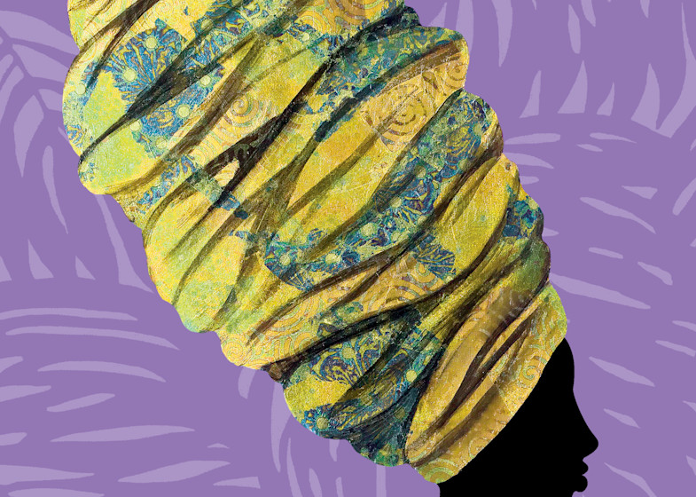Head Wrap Pop Amethyst Art | RAM Creates LLC