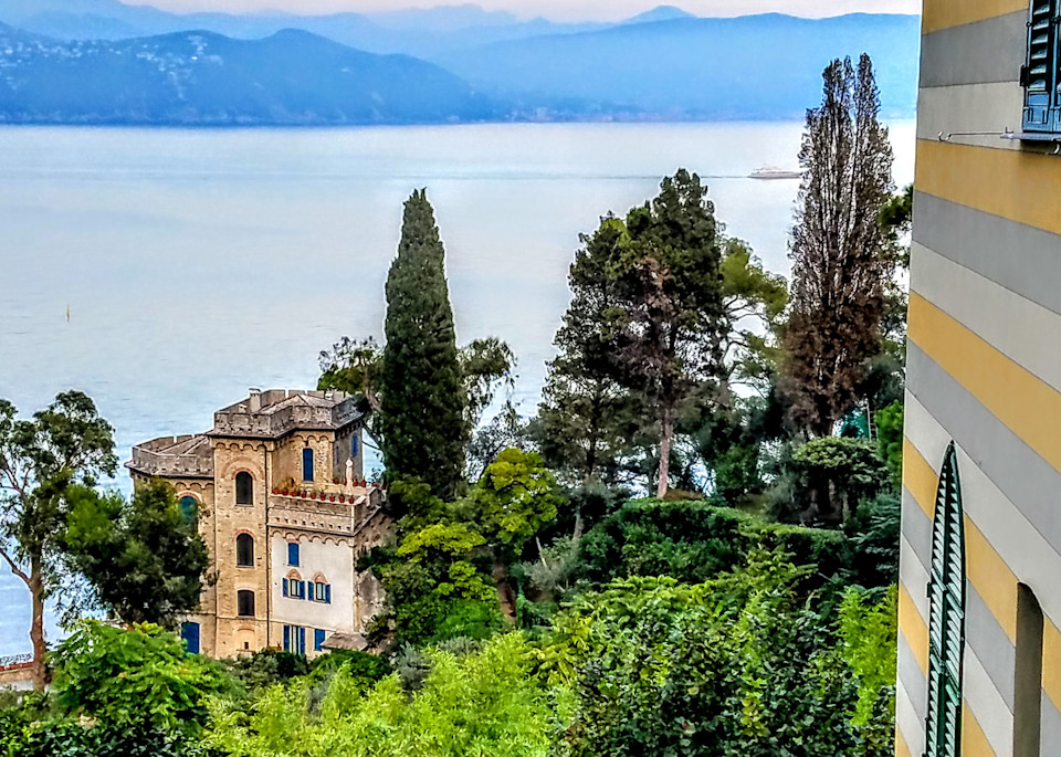 A Castle And The Sea, Portofino, Italy Photography Art | Photoissimo - Fine Art Photography