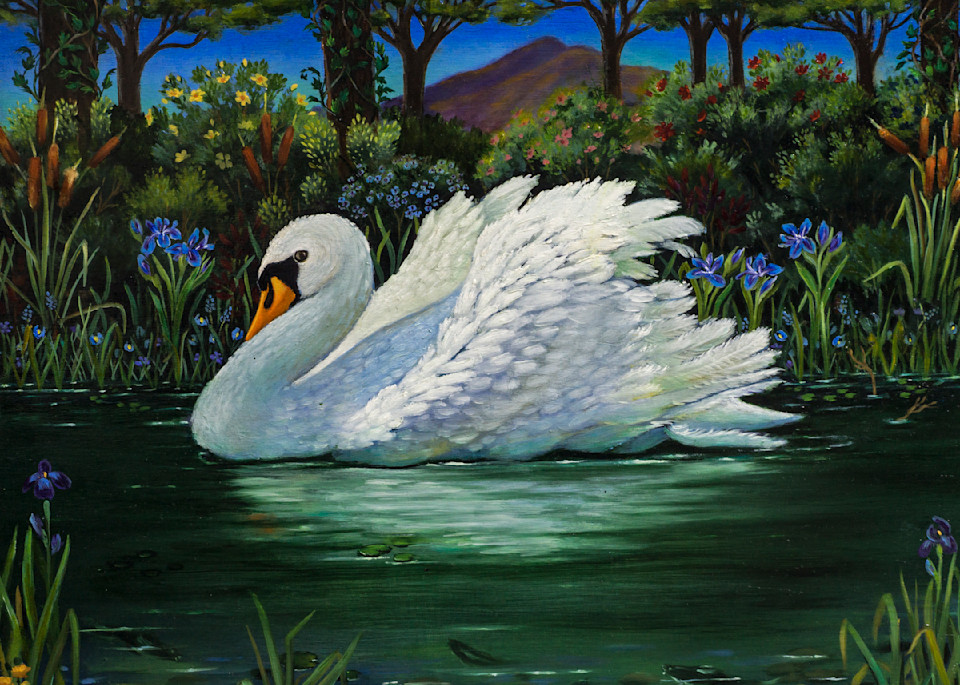  Floating Swan Art | miaprattfineart.com