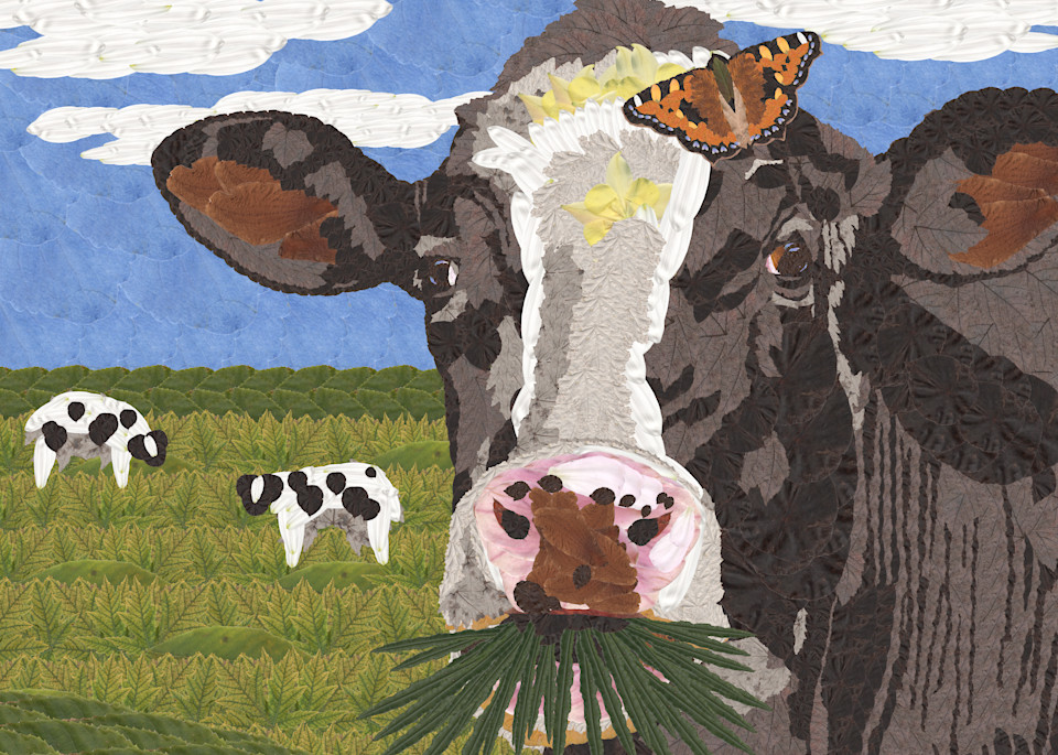 Cow And Butterfly Art | smacartist