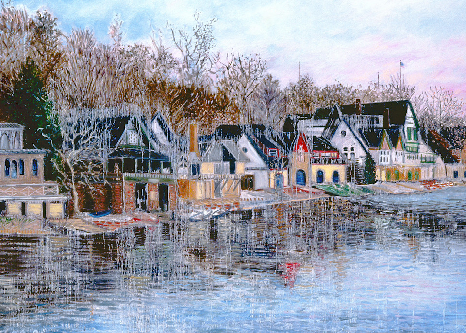 Boat House Blue Art | perrymilou