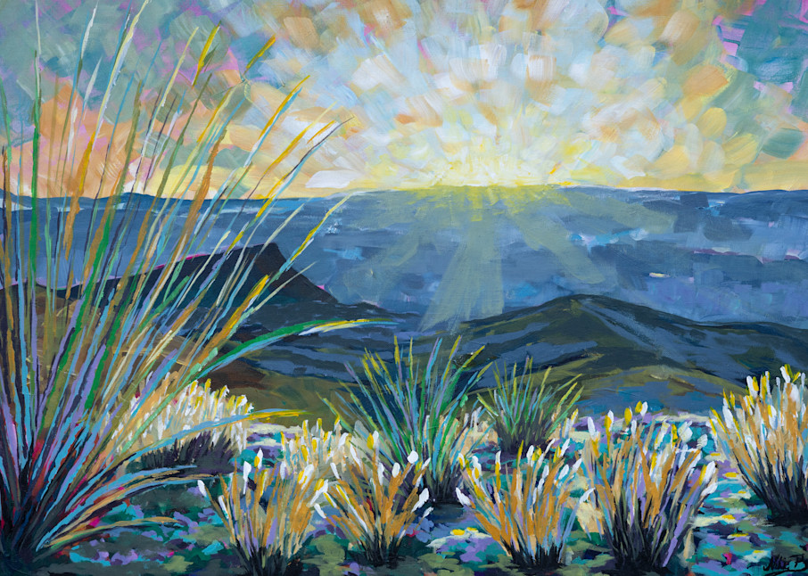 In All Her Glory | Big Bend National Park Impressionism Painting | Niki Baker