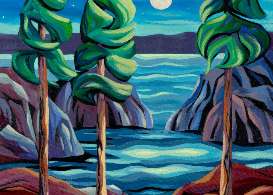 Moonlit Coast Art | Jodie Blaney Fine Art
