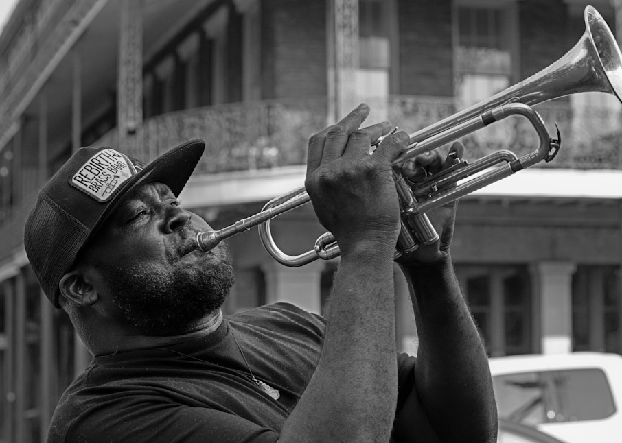 Belting It - New Orleans jazz fine-art photography prints
