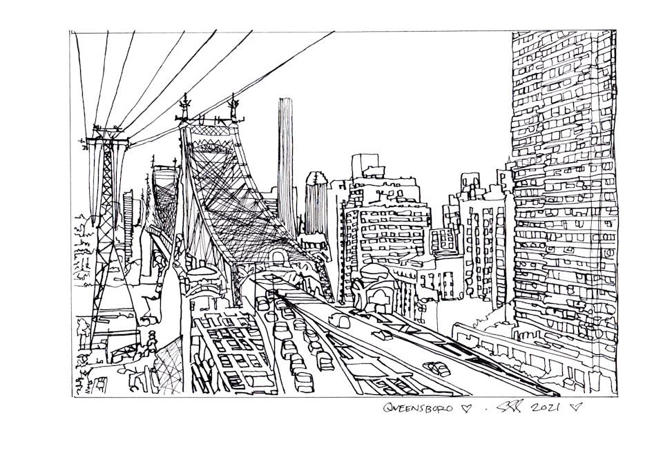 Nyc Bridges   Queensboro 001 Art | SANDRO MADSEN