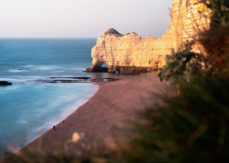 The formation known as Falaise d'Amont, on France's "Alabaster Coast" in Étretat - Fine Art Photo Print