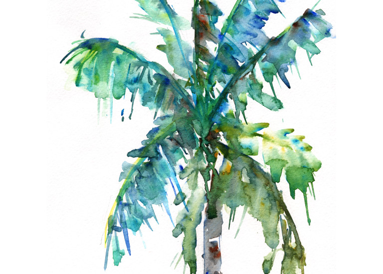Palm Tree 2 Watercolor Print | Claudia Hafner Watercolor