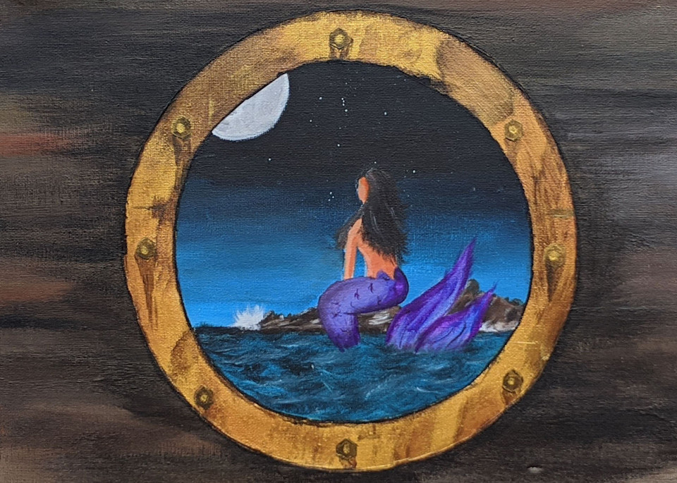 Mermaid Porthole  Art | Electro Art Studio