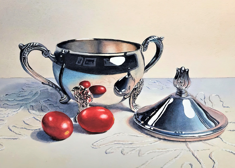 Watercolor Print 5366 Sugar Bowl Art | Francine Warren Art