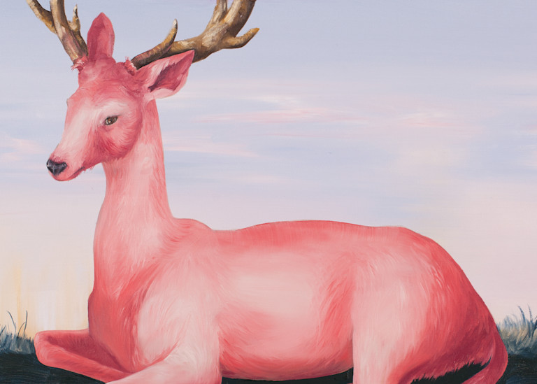 Pink Deer Art | Trine Churchill