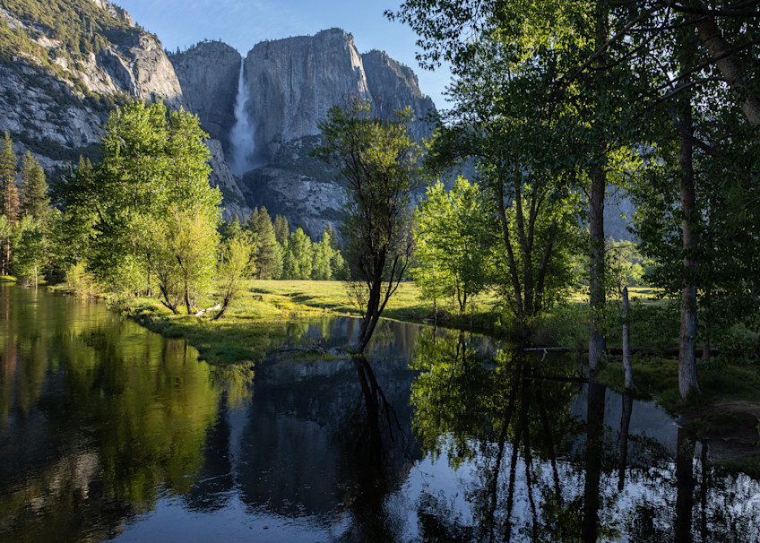 Yosemite Falls And Meadow Art | Leiken Photography
