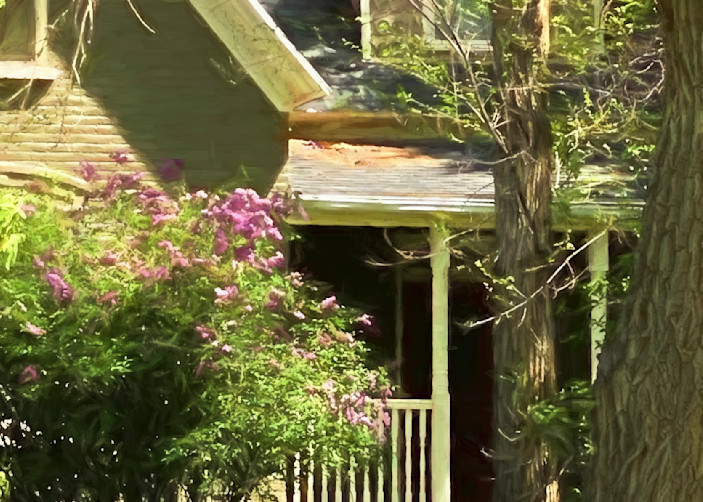 Lilacs and Front Porch