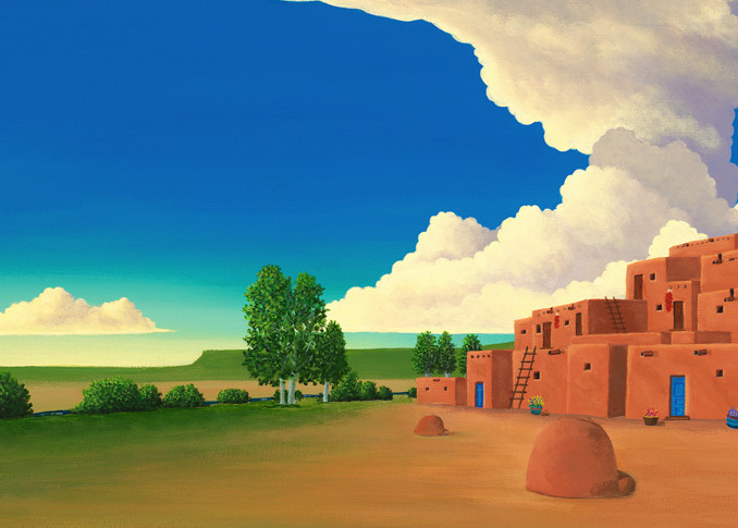 A Pueblo Afternoon Art | Fine Art New Mexico