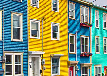 Newfoundland Art - St. John's - Jellybean Row Houses