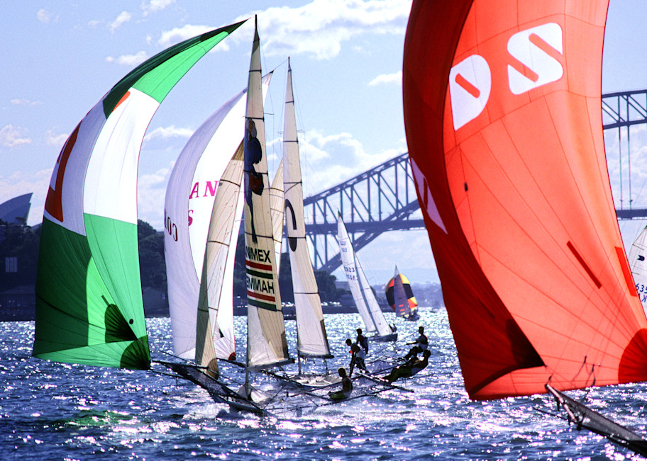 Sailboat Racing on Sydney Harbour