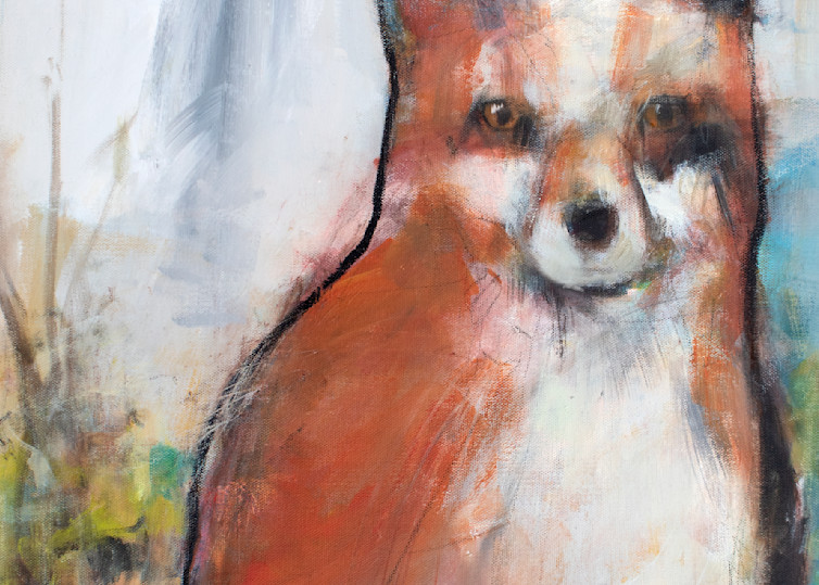 A fox fine art print by Jen Singh