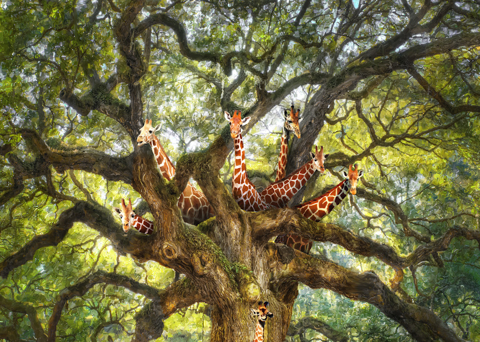 Giraffe Tree Art | Leben Art