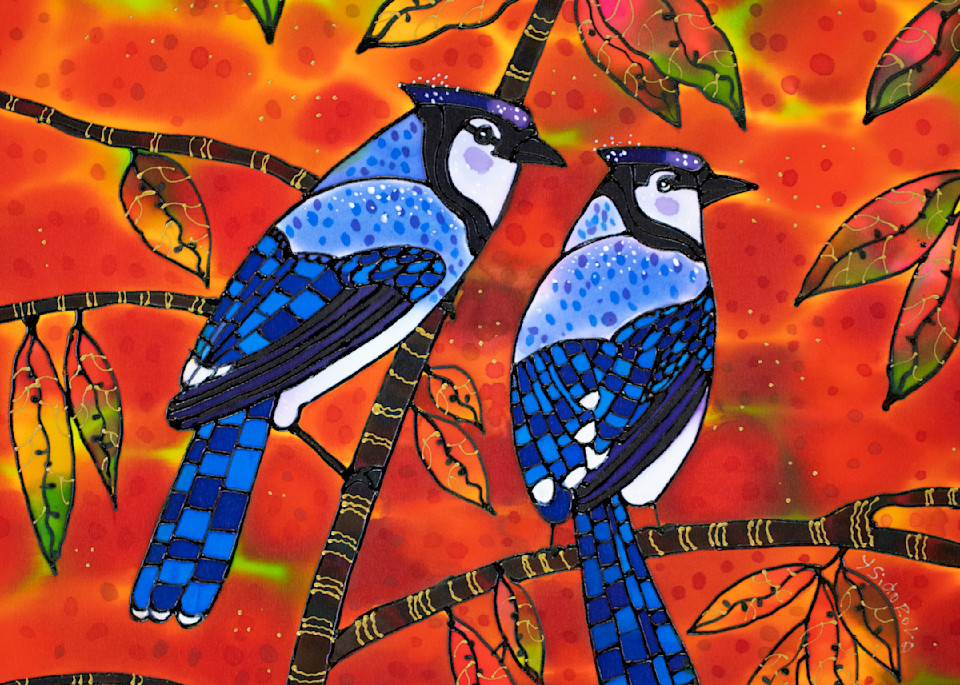 Blue Jays Through The Prism Of Autumn Art | SidorovFineArt