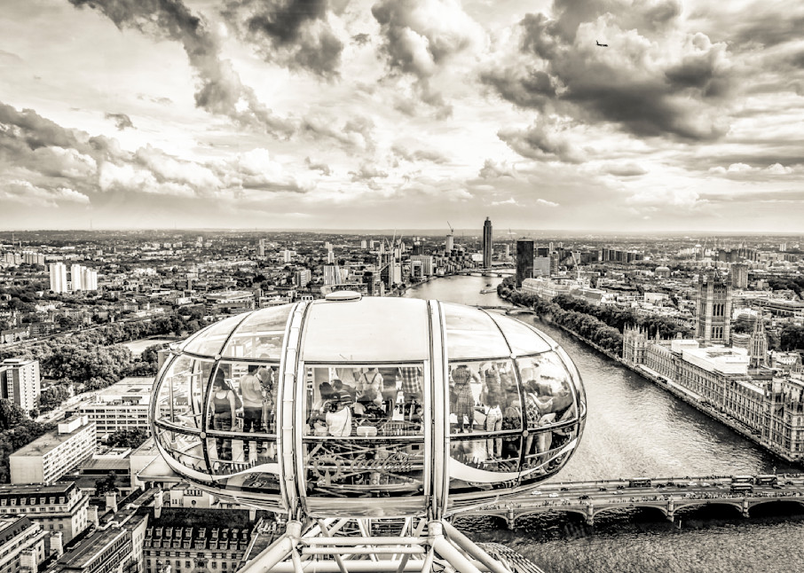 London Eye Bw Photography Art | Patricia Claire Photography