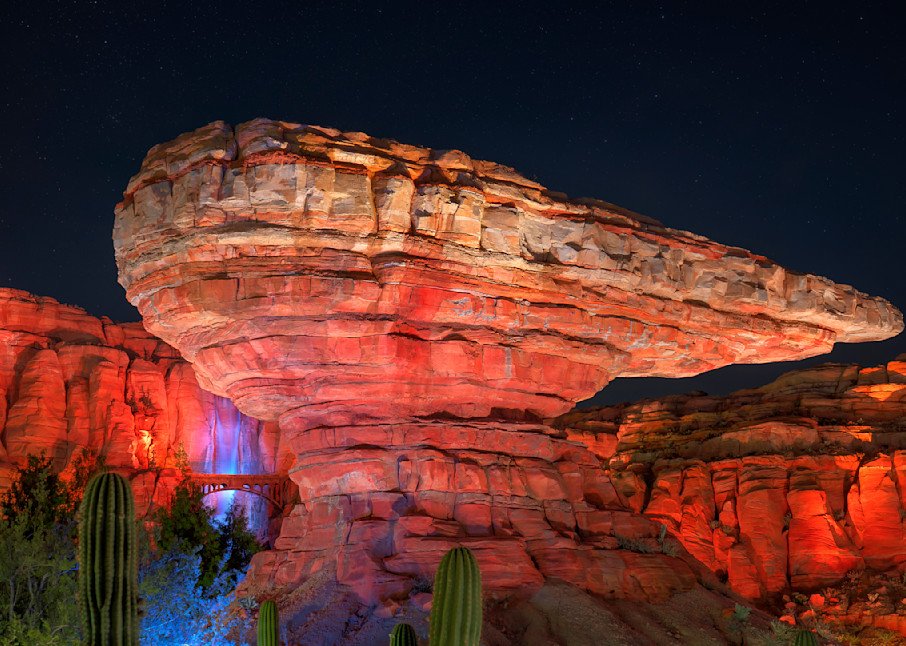 Radiator Springs Willys Butte And Waterfall Photography Art | William Drew Photography