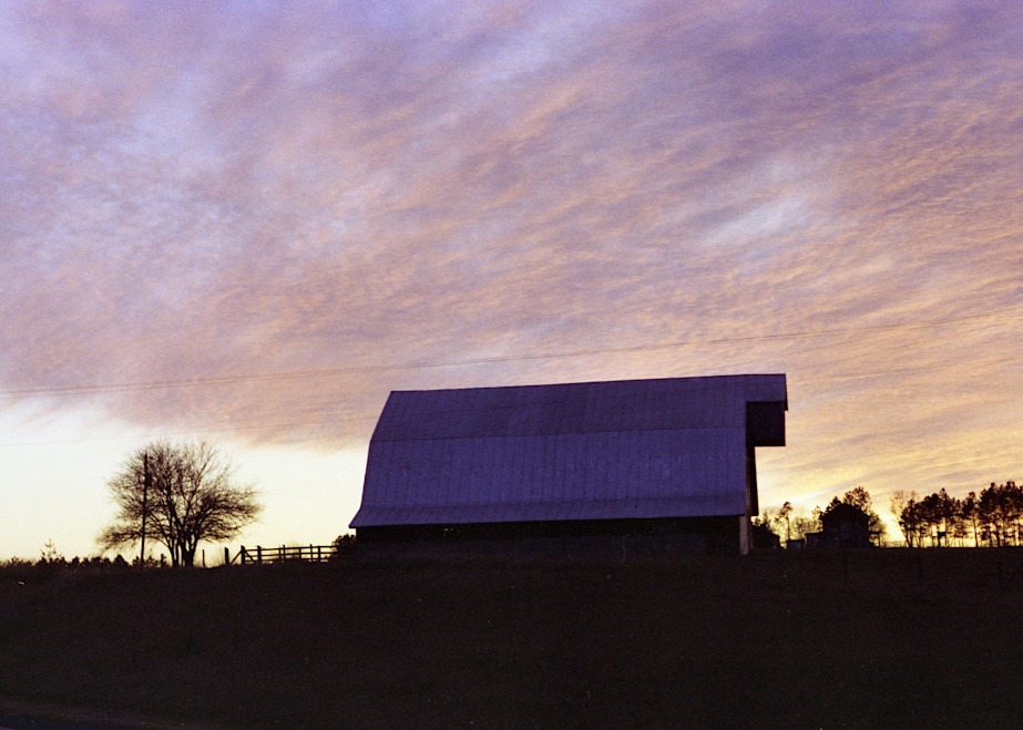 Barn  Sunset Va 1974 Photography Art | John Wolf Photo