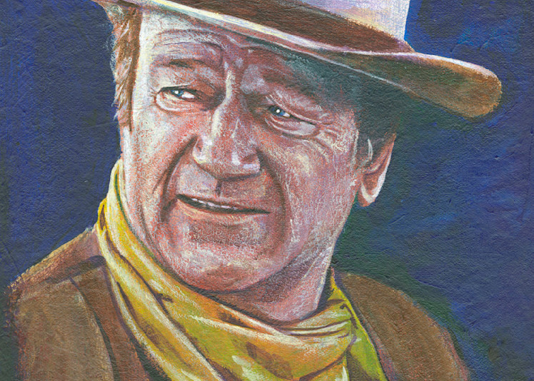 John Wayne Yellow Scarf Art | Khaos Art