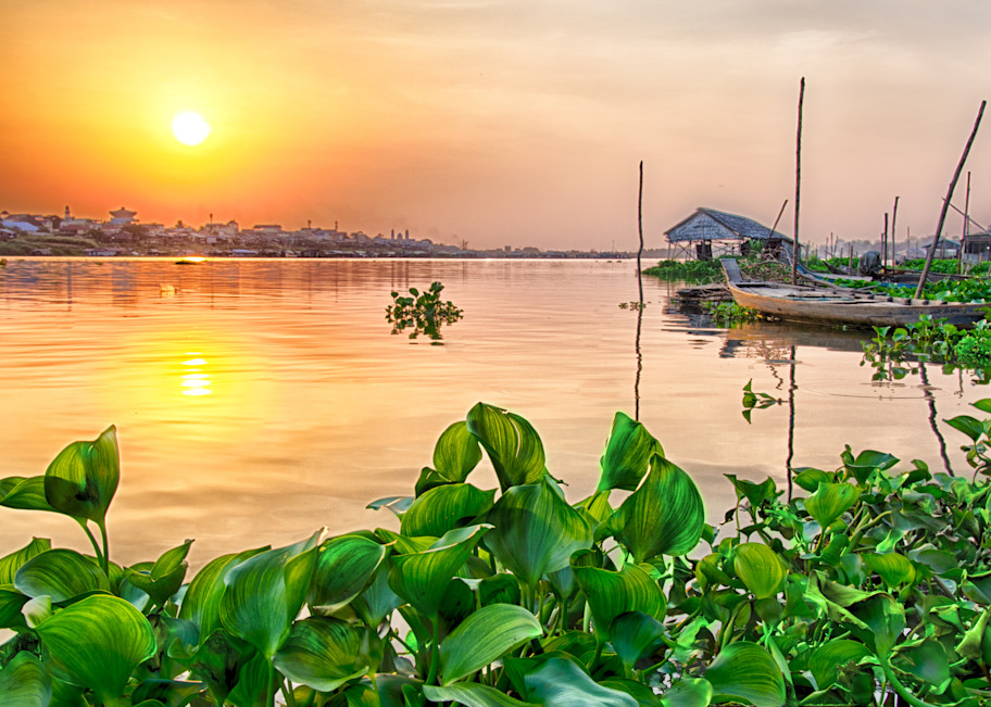 Sunset On The Mekong River