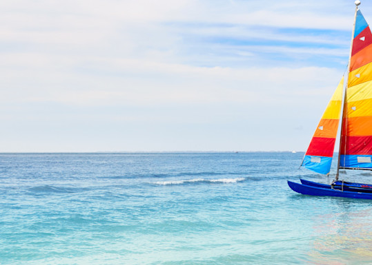 Sailing Colorful Panoramic   Art | Emerald Coast Art