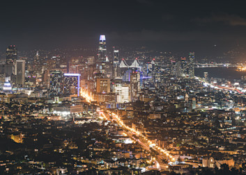 San Francisco   Skyline With Beacon On Photography Art | Images By Brandon