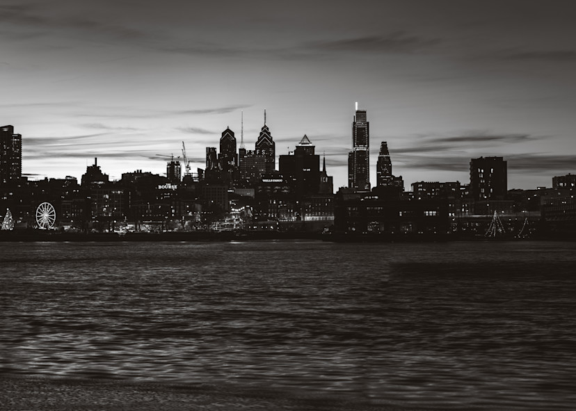 Philadelphia   Skyline   Black And White Photography Art | Images By Brandon