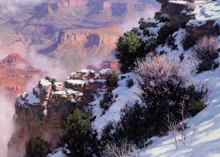 The Artist Enclave - Karl Thomas' Grand Canyon paintings are widely collected. Grand Canyon Winter is one of his most famous pieces. Printing on canvas is an affordable way to own this prolific piece. 20% off your first order. 