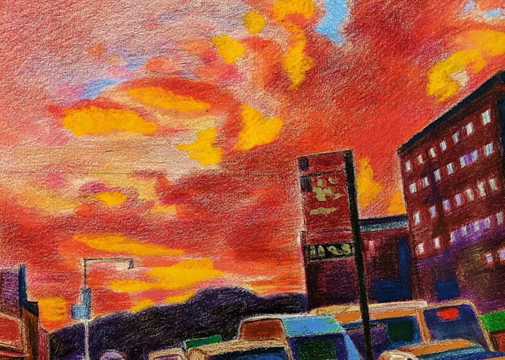 207 Broadway Sunset In Manhattan  Art | lencicio