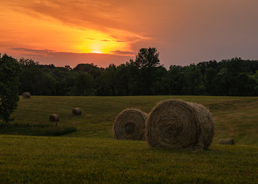Sunset On The Farm Photography Art | Mike Bowen Photography