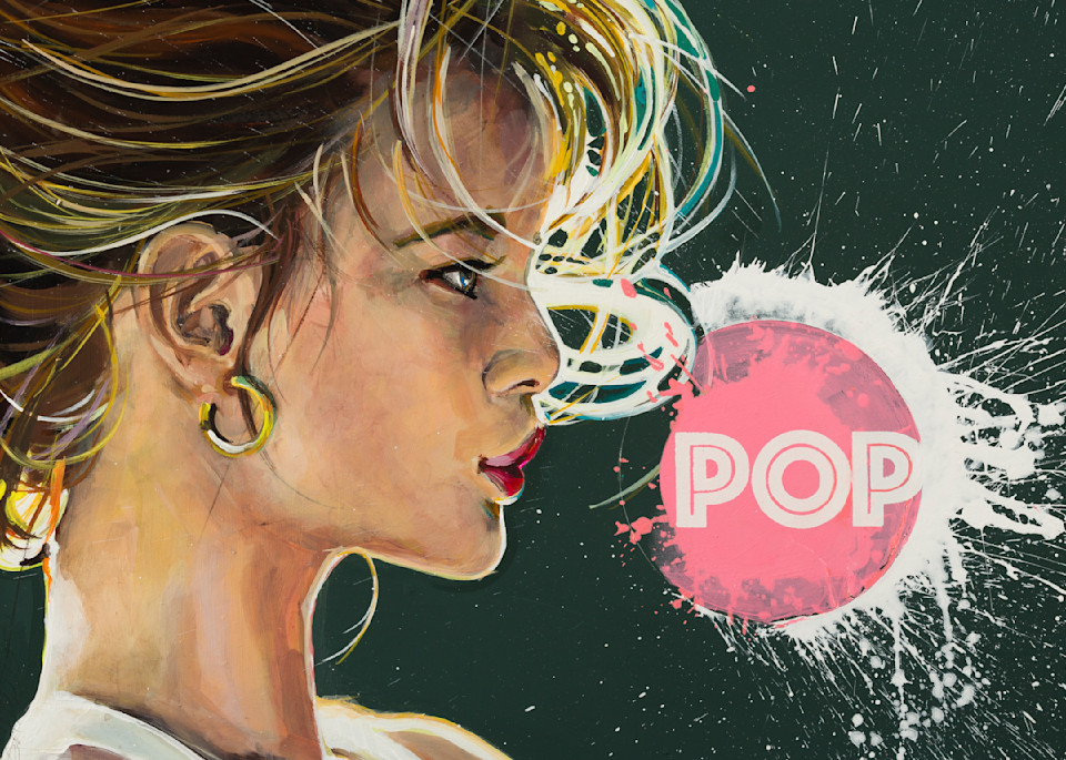White Bubble Pop Art | Jeff Schaller