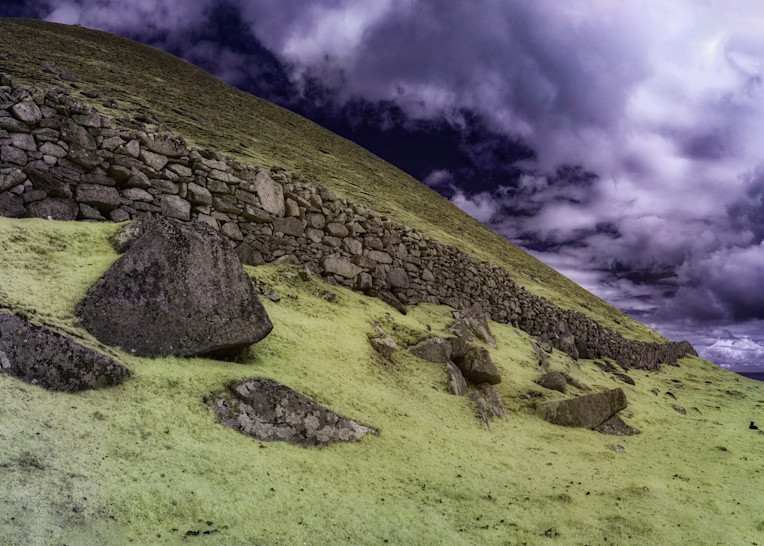 Wall And Stones, Hirta Island, St Kilda Group, Outer Hebrides, Scotland Photography Art | davidarnoldphotographyart.com