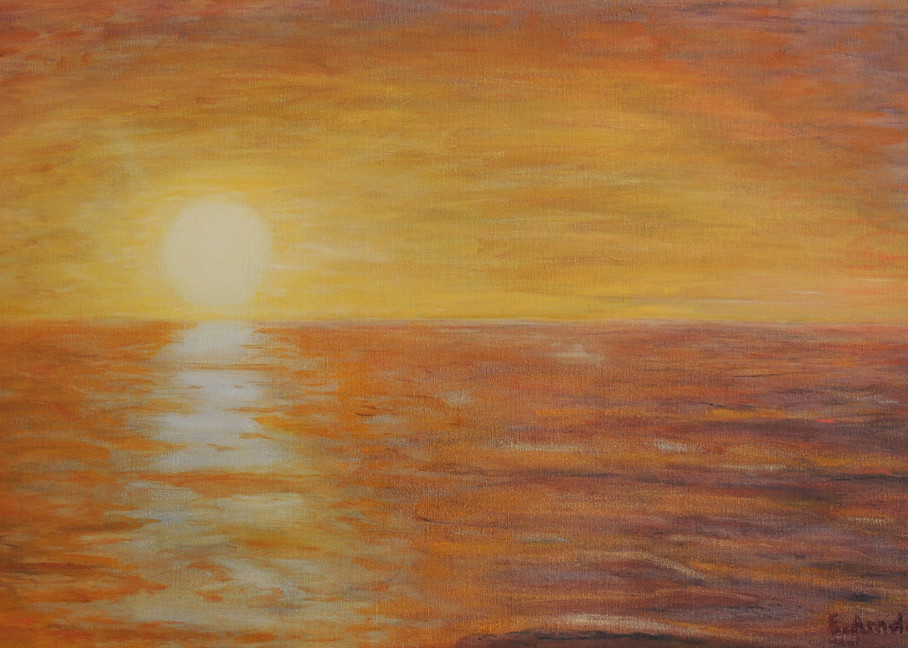 Waiting For Sunset Art | Eyde Arndell Art