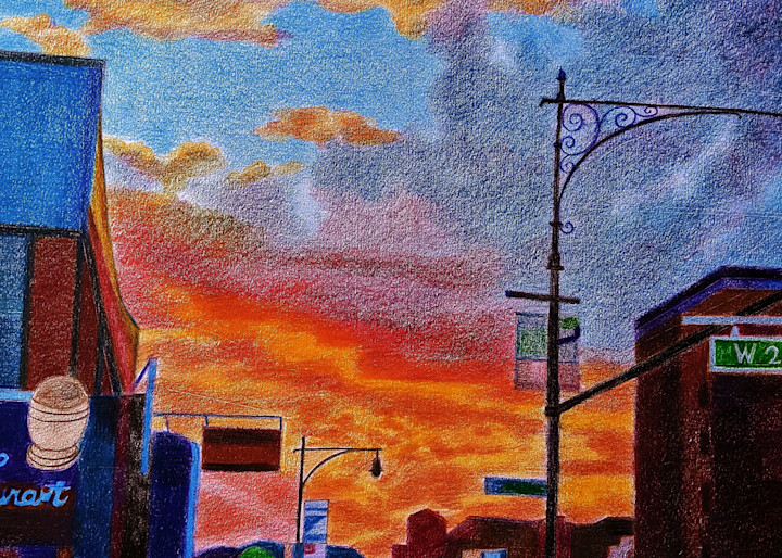 Broadway Sunset Over 207 Th St. 2 Art | lencicio
