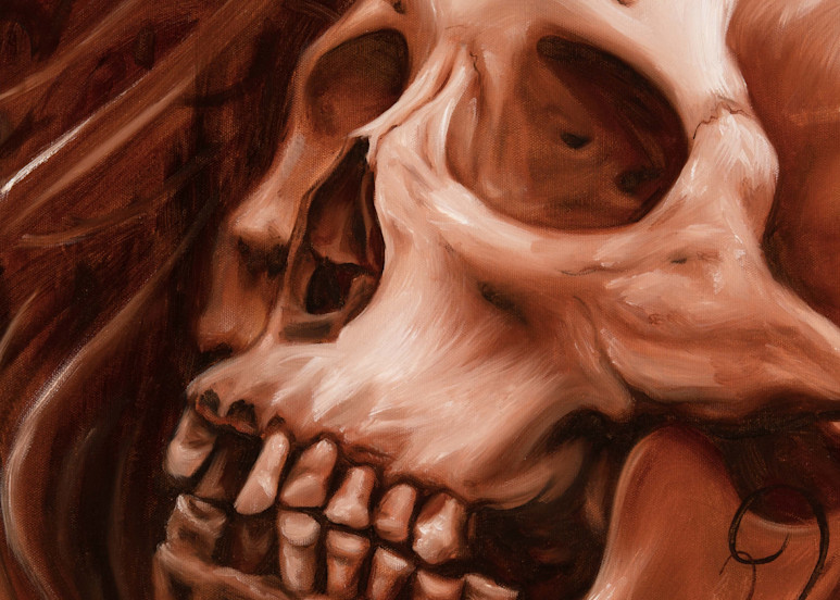 Sepia Skull Fine Art Print Art | Designs By Pepper Art