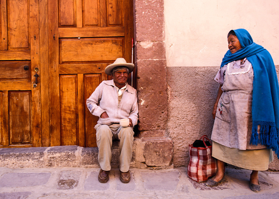 Woman and Blind Man - San Miguel de Allende, Mexico