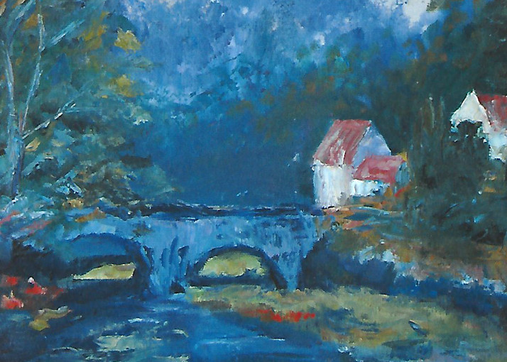 Bridge Over River Art | Terri Gordon Art