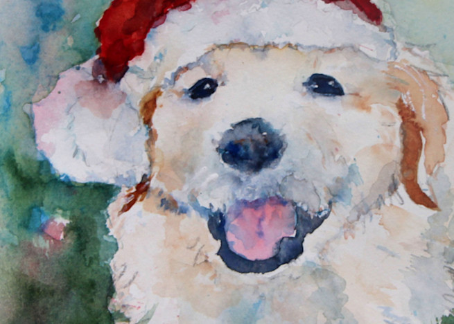 Christmas Pup Art | Terri Gordon Art