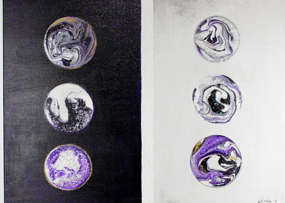 Purple Planets Art | Cristina Enriquez ART & Creations