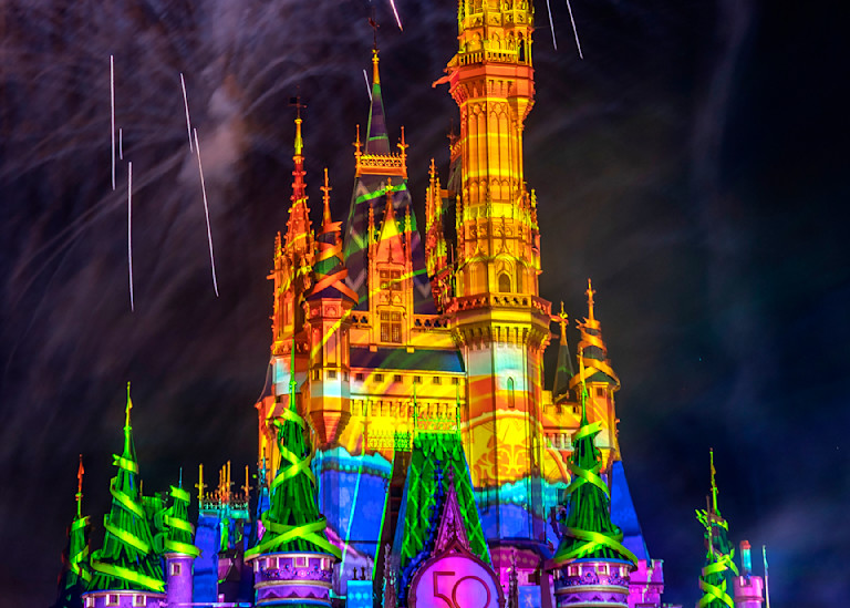 Disney Enchantment 16 - Disney Castle at Night | William Drew Photography