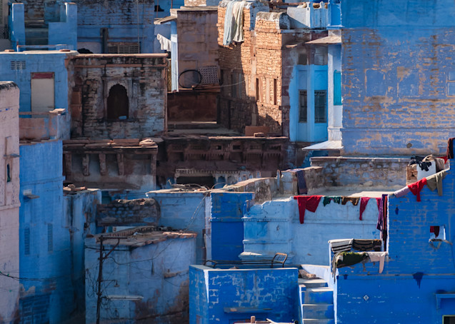 Detail of Jodhpur 'The Blue City" as seen from Mehrangarh Fort - Jodhpur, India