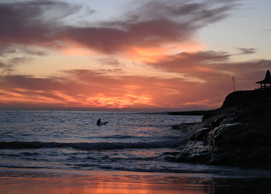 Surfer Watching The Sunset  Photography Art | Michael J. Reinhart Photography