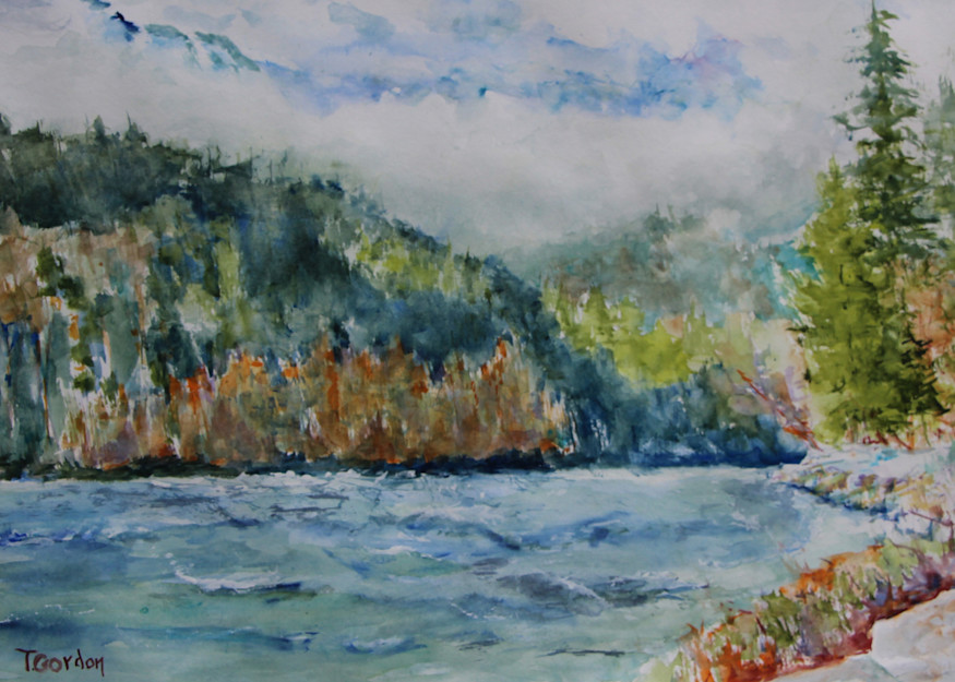 Skykomish River View Art | Terri Gordon Art