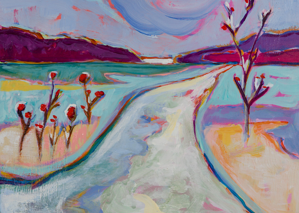 January Day Indian Lake Art | Molly Krolczyk Paintings